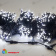 Комплект 3 Белых Нити по 20м с Мерцанием Белого Диода, 600 LED, провод Черный Каучук 2,3мм, IP54 04-5343