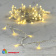Гирлянда Нить 10м Золотой 24В, 100 LED, провод Прозрачный ПВХ, IP54 04-5363