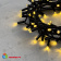 Гирлянда Нить с Колпачком 10м Золотой, 100 LED, провод Черный ПВХ, IP65 04-5382
