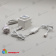 Трансформатор 60W с Выпрямителем для Нитей 24В, до 1000 LED, провод Белый Каучук, IP65 04-5419