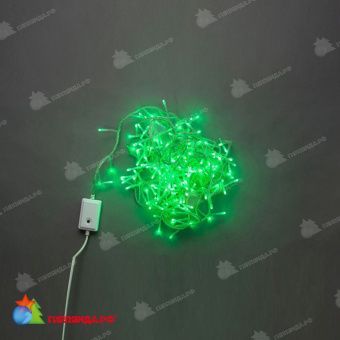 Гирлянда Нить, 10м., 200 LED, зеленый, без мерцания, прозрачный ПВХ провод (Без колпачка). 11-1442