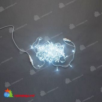 Гирлянда Нить, 10м., 100 LED, холодный белый, без мерцания, прозрачный провод (пвх). 11-1802