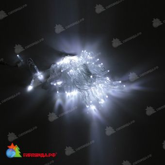 Гирлянда Нить, 20м., 200 LED, холодный белый, без мерцания, прозрачный провод (пвх), с защитным колпачком. 11-1900