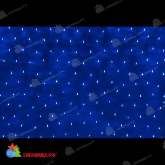 Светодиодная сетка, 3х1м., синий, чейзинг, черный провод (пвх). 11-2136