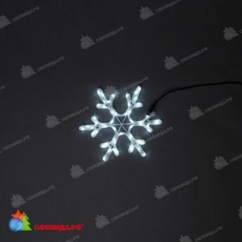 Снежинка светодиодная без мерцания, 40 см, 50 LED, холодный белый. 11-2157