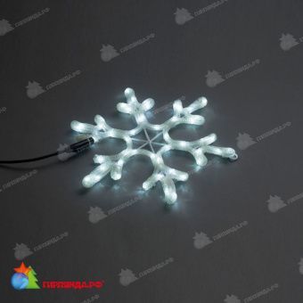 Снежинка светодиодная без мерцания, 40 см, 50 LED, холодный белый. 11-2157
