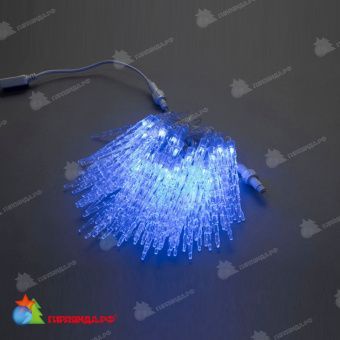 Гирлянда Нить "Льдинки", 10м., 100 LED, синий, без мерцания, прозрачный провод (пвх). 11-2267