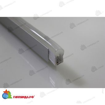 Профиль алюминиевый для гибкого неона сечением 15х15мм, 1 м. 11-2445