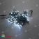 Гирлянда Нить, 20м., 200 LED, холодный белый, без мерцания, зеленый провод (пвх), с защитным колпачком. 11-1650