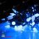 Гирлянда Нить, насадка "Ягодка", 20м., 200-205 LED, синий, без мерцания, темно-зеленый провод (пвх). 11-1668
