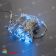 Гирлянда Нить, 10м., 100 LED, синий, без мерцания, белый резиновый провод (Каучук), с защитным колпачком. 11-1700