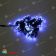 Гирлянда нить с насадками Шарики D25мм, 15м., 100 LED, синий, черный резиновый провод (Каучук). 11-1709