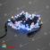 Гирлянда нить с насадками Шарики D25мм, 10м., 100 LED, RGB (быстрая смена 8-ми цветов), черный резиновый провод (Каучук). 11-1724