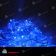 Гирлянда Нить, 20м., 200 LED, синий, без мерцания, прозрачный провод (пвх), с защитным колпачком. 11-1879