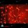 Гирлянда Бахрома 3.2х0.8 м., 200 LED, красный, с мерцанием, белый провод (пвх) с защитным колпачком. 11-1947