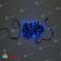 Гирлянда Нить, 20м., 200 LED, синий, без мерцания, черный провод (пвх). 11-2050