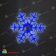 Снежинка светодиодная светодинамика, 79x62 см, белый-синий. 11-2306