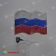 Композиция флаг России из мишуры 91.44х71.12 см. 11-2421