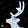 Cветодиодная фигура "Олень папа белый", 170x125см, 2000 LED, 100Вт. 19-1023