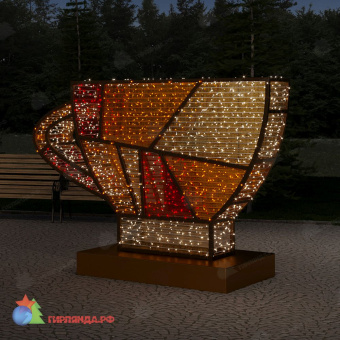 Светодиодная конструкция Чашка 1 (2,8x1,2x2,11), 200Вт 07-5488