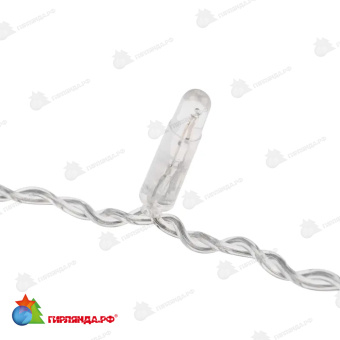 Гирлянда светодиодная Занавес 2x0,8м 160 Led Холодный Белый прозрачный пвх IP65 постоянное свечение 230В 14-2000