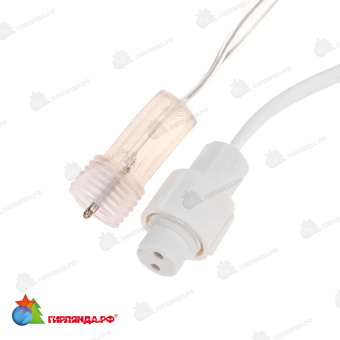 Гирлянда светодиодная Занавес 2х0,8м 160 Led Теплый Белый прозрачный пвх IP65 постоянное свечение 230В 14-2004