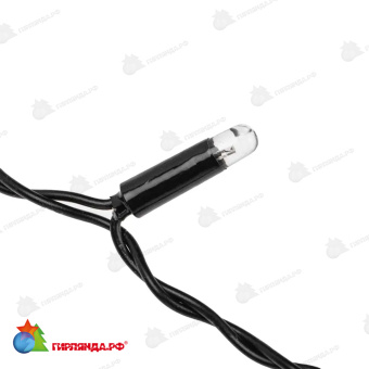 Гирлянда светодиодная Занавес 2х0,8м 160 Led Теплый Белый черный пвх IP65 постоянное свечение 230В 14-2006