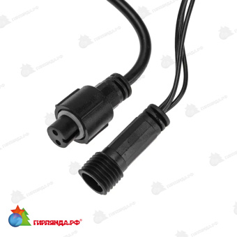 Гирлянда светодиодная Занавес 2х0,8м 160 Led Теплый Белый черный пвх IP65 постоянное свечение 230В 14-2006