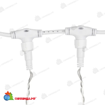 Гирлянда светодиодная Занавес 2х1,5м 192 Led Красный прозрачный пвх IP65 постоянное свечение 230В блок в комплекте 14-2013