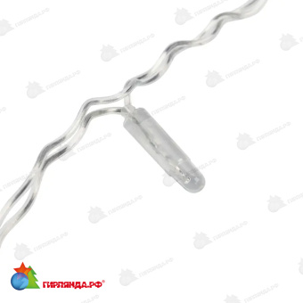 Гирлянда светодиодная Занавес 2х1,5м 192 Led Мультиколорколор прозрачный пвх IP65 постоянное свечение 230В блок в комплекте 14-2014