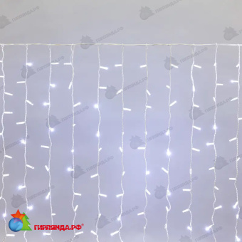 Гирлянда светодиодная Занавес 2х1,5м 300 Led Холодный Белый пвх IP65 постоянное свечение 230В 14-2019