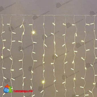 Гирлянда светодиодная Занавес 2х1,5м 300 Led Теплый Белый белый пвх IP65 постоянное свечение 230В 14-2026