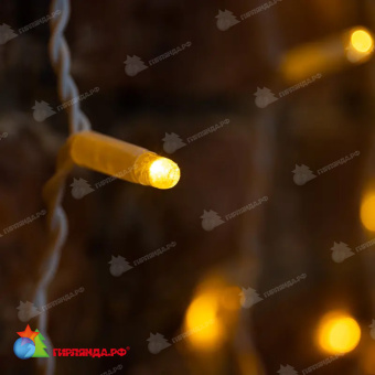 Гирлянда светодиодная Занавес 2х1,5м 360 Led Желтый белый пвх IP65 постоянное свечение 230В блок в комплекте 14-2030