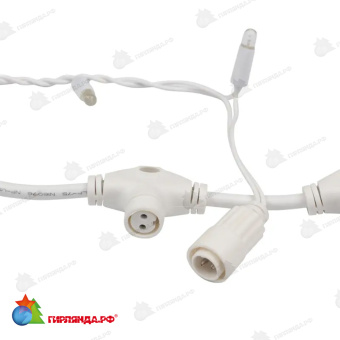 Гирлянда светодиодная Занавес 2х1,5м 360 Led Желтый белый пвх IP65 постоянное свечение 230В блок в комплекте 14-2030