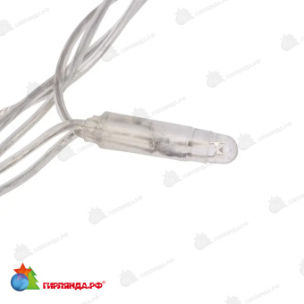 Гирлянда светодиодная Занавес 2х6м 360 Led Холодный Белый прозрачный пвх IP65 эффект водопада 24В не соединяется трансформатор в комплекте 14-2069
