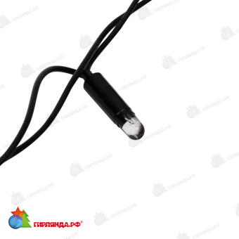 Гирлянда светодиодная Занавес 2х6м 768 Led Холодный Белый черный пвх IP65 постоянное свечение 230В 14-2074