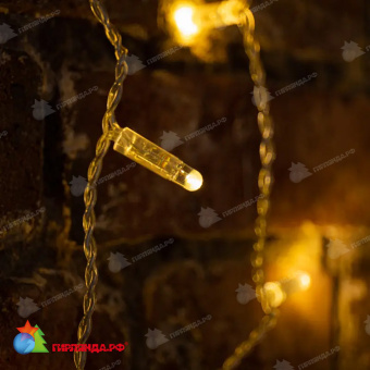 Гирлянда светодиодная Занавес 2х6м 768 Led Теплый Белый прозрачный пвх IP65 постоянное свечение 230В 14-2078