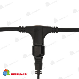 Гирлянда светодиодная Занавес 2х1,5м 360 Led Зеленый черный каучук IP67 постоянное свечение 230В блок в комплекте 14-2089