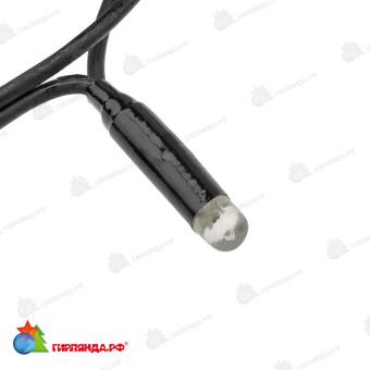 Гирлянда светодиодная Занавес 2х1,5м 360 Led Зеленый черный каучук IP67 постоянное свечение 230В блок в комплекте 14-2089