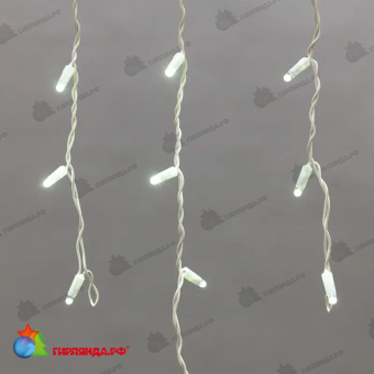 Гирлянда светодиодная Бахрома (Айсикл) 2,4х0,6м 76 Led Холодный Белый пвх IP65 постоянное свечение 230В 14-2097