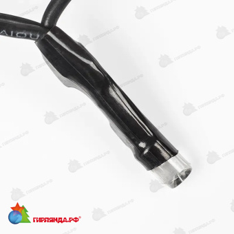 Гирлянда Нить управляемая 10м 100 Led Желтый черный пвх IP65 свечение с динамикой 230В контроллер в комплекте 14-2341