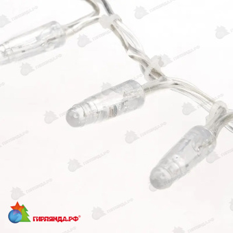 Гирлянда светодиодная Кластер 10м 200 Led Теплый Белый прозрачный пвх IP65 постоянное свечение 230В 14-2357