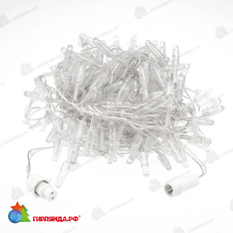 Гирлянда светодиодная Кластер 10м 400 Led Теплый Белый прозрачный пвх IP65 постоянное свечение 230В 14-2359