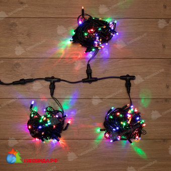 Гирлянда Led ClipLight 24V, 3 нити по 10 метров, цвет диодов Мультиколор 14-2367