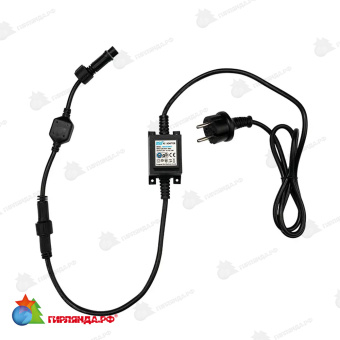 Гирлянда Led ClipLight 24V, 3 нити по 10 метров, цвет диодов Синий 14-2368