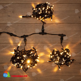 Гирлянда Led ClipLight 24V, 3 нити по 10 метров, цвет диодов Теплый Белый 14-2369