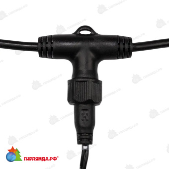 Гирлянда Led ClipLight 24V, 3 нити по 20 м, свечение с динамикой, цвет диодов Красный 14-2372