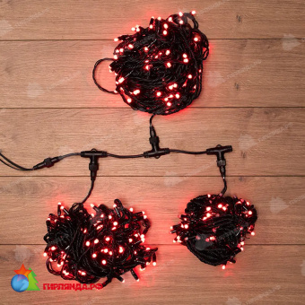 Гирлянда Led ClipLight 24V, 3 нити по 20 м, свечение с динамикой, цвет диодов Красный 14-2372