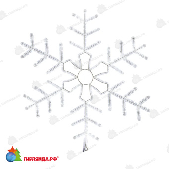 Светодиодная фигура из дюралайта Снежинка с эффектом мерцания 95x95см Холодный Белый 14-2499