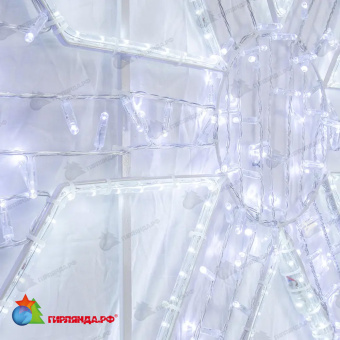 Фигура световая Снежинка 125х120 см, 200 Led, IP65, цвет свечения Холодный Белый 14-2504
